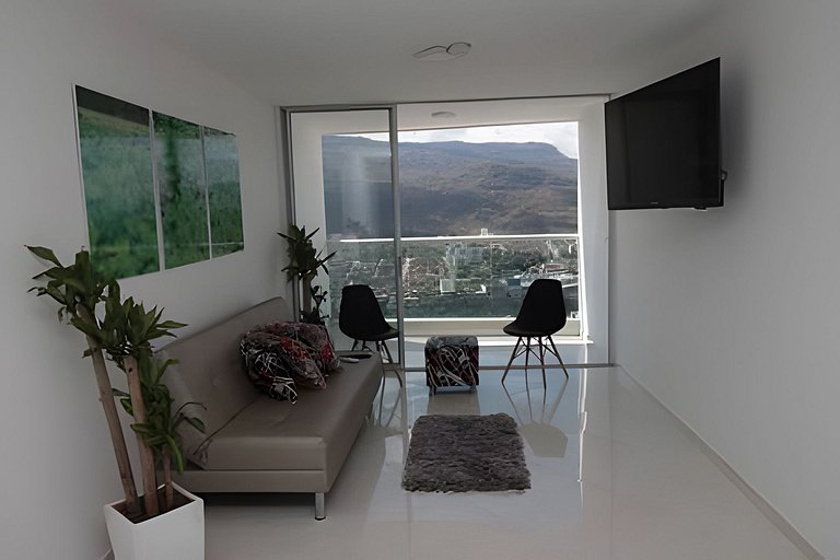 Apto en San Gil, cómodo, seguro y con vista 1A.