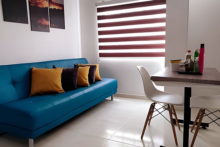 Located near the stadium and the Industrial University of Sa